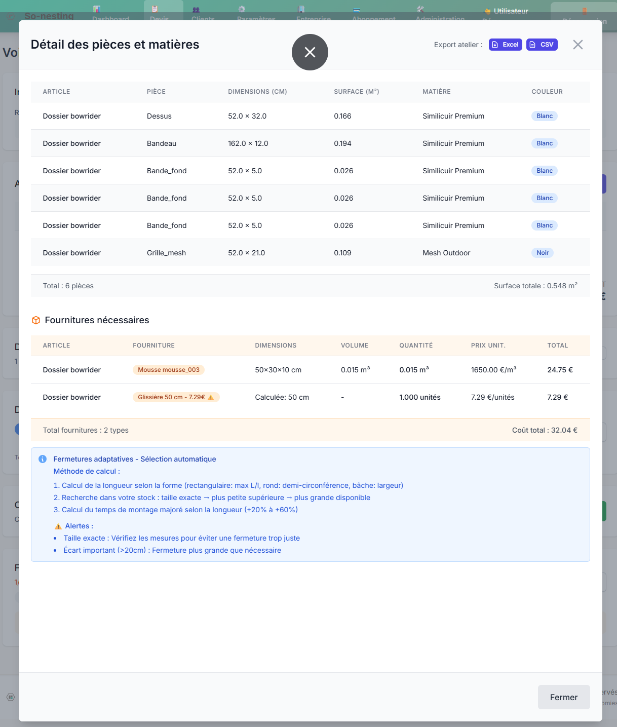 Pièces et accessoires